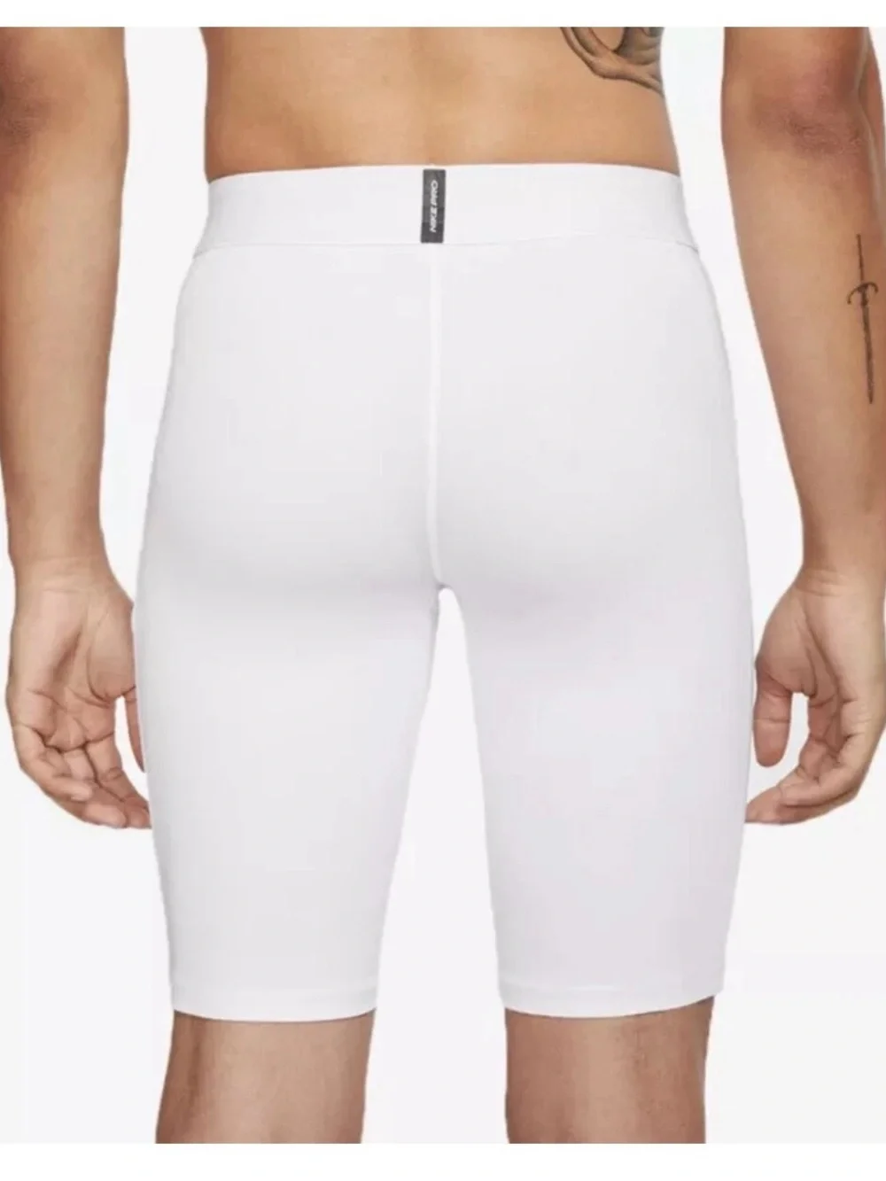 🤍✔️NWT Nike Men's Pro Dri-FIT Training Shorts white Size XL‎